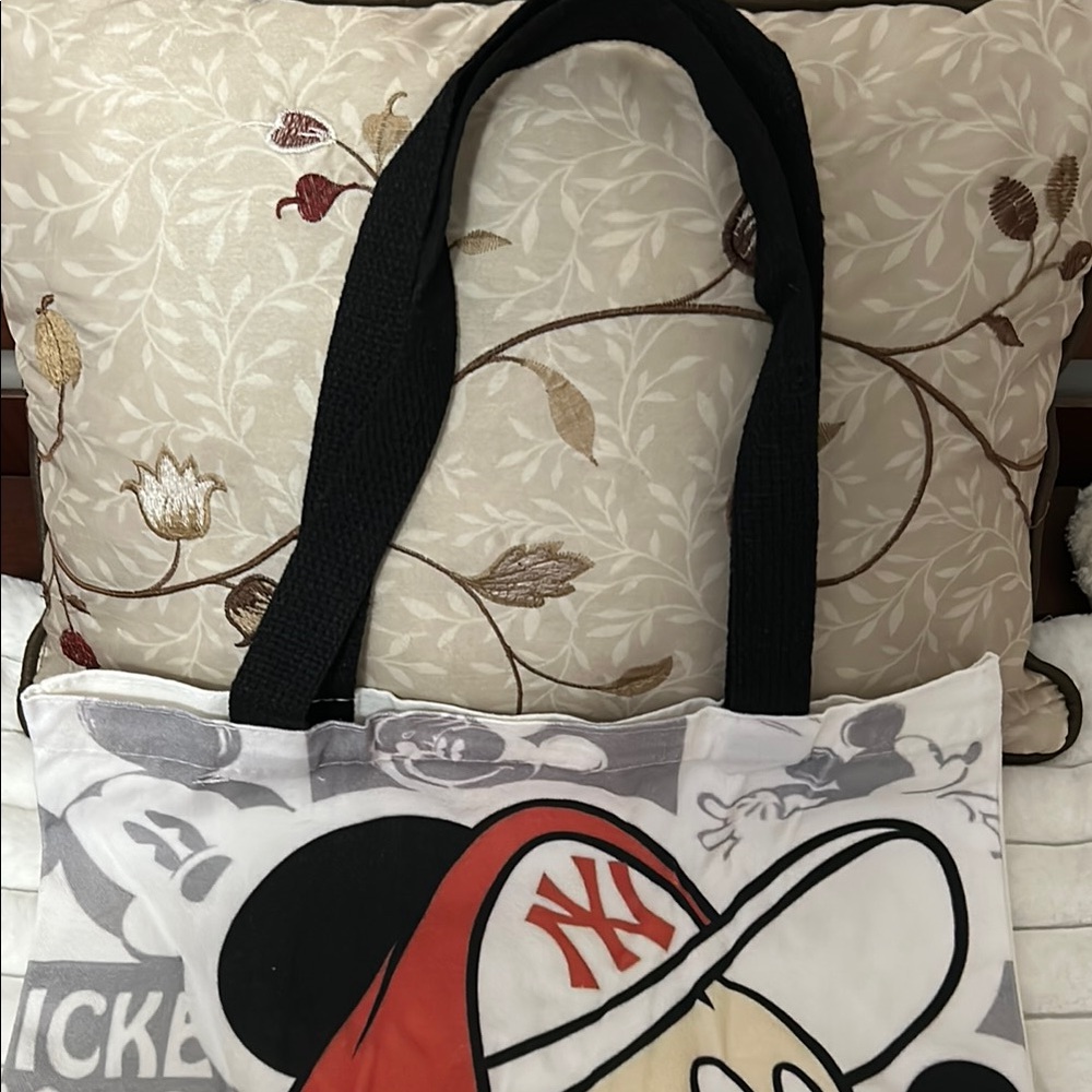 Mickey Mouse Tote Bag with Orange Hoodie Design - Picture 3 of 4